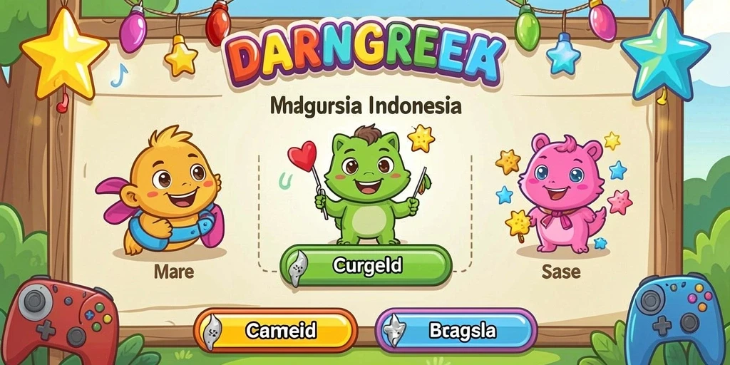 kangtoto - Tangkapan layar menunjukkan variasi mode permainan yang ditawarkan.
